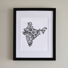 Load image into Gallery viewer, Map of India | Map Art | Travel Gift Ideas | India City Map | Map Wall Art | India Map
