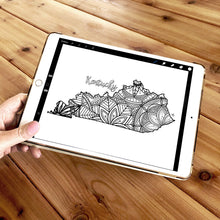 Load image into Gallery viewer, kentucky usa coloring pages | state map coloring pages for adults | Coloring pages for kids | kentucky usa map coloring sheets | state map coloring page | united states coloring page | united states of america | map of america