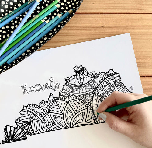 kentucky usa coloring pages | state map coloring pages for adults | Coloring pages for kids | kentucky usa map coloring sheets | state map coloring page | united states coloring page | united states of america | map of america