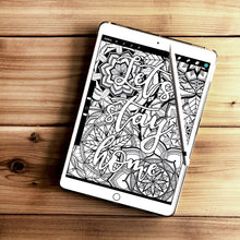 Load image into Gallery viewer, Free coloring pages | Coloring pages for adults | Coloring pages for kids | lets stay home