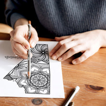 Load image into Gallery viewer, manitoba canada coloring pages | Coloring pages for adults | Coloring pages for kids | canada map coloring sheets | manitoba map coloring page | canadian provinces coloring page