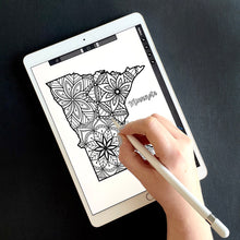 Load image into Gallery viewer, minnesota usa coloring pages | state map coloring pages for adults | Coloring pages for kids | minnesota usa map coloring sheets | state map coloring page | united states coloring page | united states of america | map of america