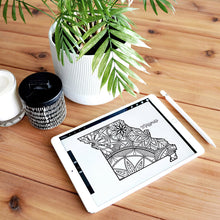Load image into Gallery viewer, missouri usa coloring pages | state map coloring pages for adults | Coloring pages for kids | missouri usa map coloring sheets | state map coloring page | united states coloring page | united states of america | map of america