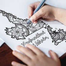 Load image into Gallery viewer, canada coloring pages | Coloring pages for adults | Coloring pages for kids | canada map coloring sheets | canada map coloring page | canadian provinces coloring page