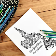 Load image into Gallery viewer, newfoundland and labrador canada coloring pages | Coloring pages for adults | Coloring pages for kids | canada map coloring sheets | newfoundland and labrador map coloring page | canadian provinces coloring page
