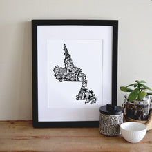 Load image into Gallery viewer, Map of Newfoundland and Labrador Canada | Map Art | Travel Gift Ideas | Newfoundland and Labrador City Map | Map Wall Art | Canadian provinces of Canada