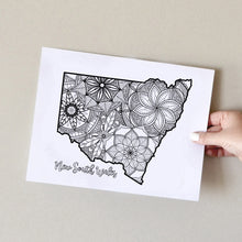 Load image into Gallery viewer, new south wales australia coloring pages | Coloring pages for adults | Coloring pages for kids | australia map coloring sheets | australia map coloring page | australia coloring page
