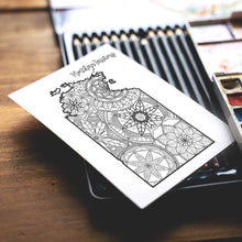 Load image into Gallery viewer, northern territory australia coloring pages | Coloring pages for adults | Coloring pages for kids | australia map coloring sheets | australia map coloring page | australia coloring page