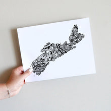 Load image into Gallery viewer, Map of Nova Scotia Canada | Map Art | Travel Gift Ideas | Nova Scotia City Map | Map Wall Art | Canadian provinces of Canada
