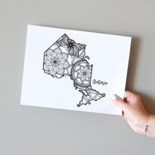 Load image into Gallery viewer, ontario canada coloring pages | Coloring pages for adults | Coloring pages for kids | canada map coloring sheets | ontario map coloring page | canadian provinces coloring page