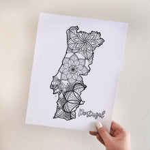 Load image into Gallery viewer, adult coloring pages | Coloring pages for adults | Coloring pages for kids | portugal map coloring sheets | portugal map coloring page | portugal coloring page