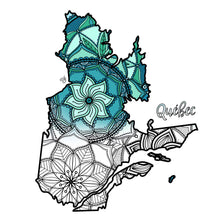 Load image into Gallery viewer, quebec canada coloring pages | Coloring pages for adults | Coloring pages for kids | canada map coloring sheets | quebec map coloring page | canadian provinces coloring page