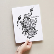 Load image into Gallery viewer, Scotland coloring pages | Coloring pages for adults | Coloring pages for kids | scotland map coloring sheets | scotland map | scotland map coloring sheets