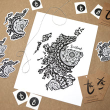 Load image into Gallery viewer, Map of Scotland | Map Art | Travel Gift Ideas | Scotland City Map | Map Wall Art | Scotland Map