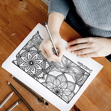 Load image into Gallery viewer, south dakota usa coloring pages | state map coloring pages for adults | Coloring pages for kids | south dakota usa map coloring sheets | state map coloring page | united states coloring page | united states of america | map of america