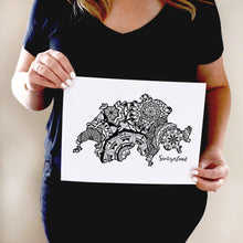 Load image into Gallery viewer, Map of Switzerland | Map Art | Travel Gift Ideas | Switzerland City Map | Map Wall Art | Switzerland Map