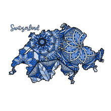 Load image into Gallery viewer, adult coloring pages | Coloring pages for adults | Coloring pages for kids | switzerland map coloring sheets | switzerland map coloring page | switzerland coloring page
