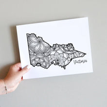 Load image into Gallery viewer, victoria australia coloring pages | Coloring pages for adults | Coloring pages for kids | australia map coloring sheets | australia map coloring page | australia coloring page
