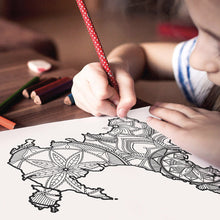 Load image into Gallery viewer, Wales coloring pages | Coloring pages for adults | Coloring pages for kids | wales map coloring sheets | wales map | wales map coloring sheets