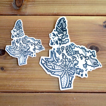 Load image into Gallery viewer, Nunavut Canada Sticker | Map of Canada Sticker | Map Art | Travel Gift Ideas | Canadian Province Sticker | Canada Map | Travel Sticker | Map Sticker
