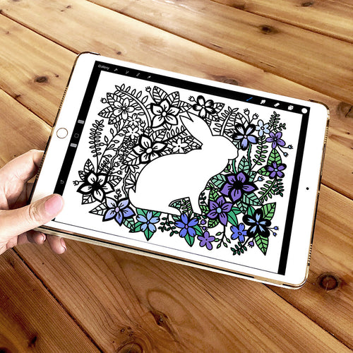 Free coloring pages | Coloring pages for adults | Coloring pages for kids | flower coloring sheets | rabbit | easter bunny | animal coloring sheets