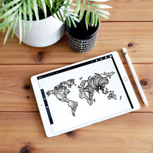 Load image into Gallery viewer, world coloring pages | Coloring pages for adults | Coloring pages for kids | world map coloring sheets | map of the world | world map coloring sheets

