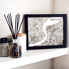 Load image into Gallery viewer, Map of Londonderry Northern Ireland | Papercut Map Art | Travel Gift Ideas | Londonderry City Map | Map Wall Art | Londonderry Map | Northern Ireland Map | Northern Ireland Papercut City Maps
