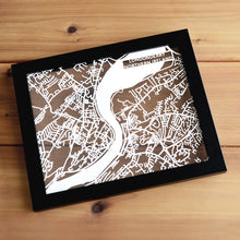 Load image into Gallery viewer, Map of Londonderry Northern Ireland | Papercut Map Art | Travel Gift Ideas | Londonderry City Map | Map Wall Art | Londonderry Map | Northern Ireland Map | Northern Ireland Papercut City Maps
