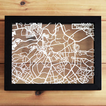 Load image into Gallery viewer, Map of Nottingham England | Papercut Map Art | UK Travel Gift Ideas | Nottingham City Map | Map Wall Art | Nottingham Map | England Map | UK Papercut City Maps
