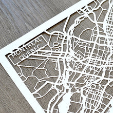 Load image into Gallery viewer, Montreal, Quebec, Canada Papercut Map Art

