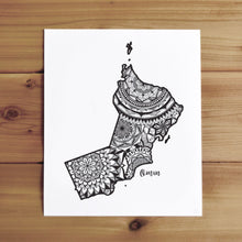 Load image into Gallery viewer, Map of Oman | Map Art | Travel Gift Ideas | Oman City Map | Map Wall Art | Oman Map
