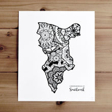 Load image into Gallery viewer, Map of London Borough of Southwark | Map of Southwark London | Map Art | Travel Gift Ideas | London Borough of Southwark City Map | Map Wall Art | London Borough of Southwark  Map
