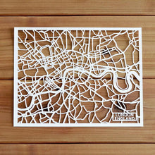 Load image into Gallery viewer, London United Kingdom Papercut Map Art
