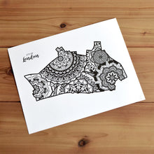 Load image into Gallery viewer, Map of London Borough of City of London | Map of City of London | Map Art | Travel Gift Ideas | London Borough City Map | Map Wall Art | City of London Map
