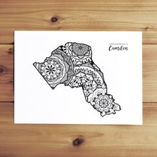 Load image into Gallery viewer, Map of London Borough of Camden | Map Art | Travel Gift Ideas | London Borough of Camden City Map | Map Wall Art | London Borough of Camden Map
