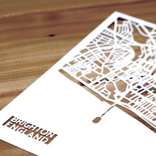Load image into Gallery viewer, Map of Brighton England | Papercut Map Art | UK Travel Gift Ideas | Brighton City Map | Map Wall Art | Brighton Map | England Map | UK Papercut City Maps
