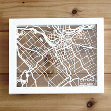 Load image into Gallery viewer, Ottawa, Ontario, Canada Papercut Map Art
