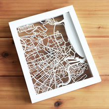 Load image into Gallery viewer, Map of Aberdeen Scotland | Papercut Map Art | Travel Gift Ideas | Aberdeen City Map | Map Wall Art | Aberdeen Map | Scotland Map | Scotland Papercut City Maps
