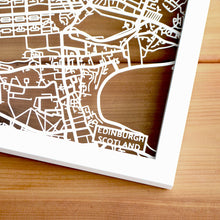Load image into Gallery viewer, Map of Edinburgh Scotland | Papercut Map Art | Travel Gift Ideas | Edinburgh City Map | Map Wall Art | Edinburgh Map | Scotland Map | Scotland Papercut City Maps
