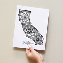 Load image into Gallery viewer, california usa coloring pages | state map coloring pages for adults | Coloring pages for kids | california usa map coloring sheets | state map coloring page | united states coloring page | united states of america | map of america
