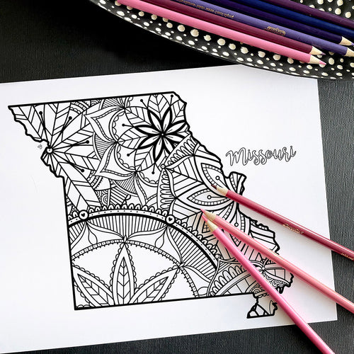 missouri usa coloring pages | state map coloring pages for adults | Coloring pages for kids | missouri usa map coloring sheets | state map coloring page | united states coloring page | united states of america | map of america